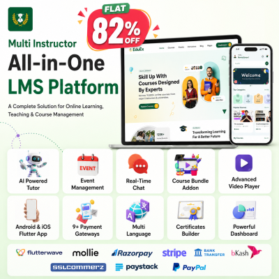 EduEx LMS – Online Learning Management System with Flutter App & Admin Panel
